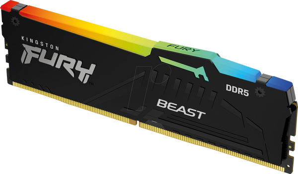Kingston FURY Beast RGB 8GB 5200MHz CL36 DDR5 - Black Kingston FURY Beast RGB 8GB 5200MHz CL36 DDR5 - Black